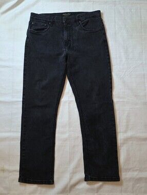 Urban Star Premium Men's Jeans Black Straight Leg Size 36x30